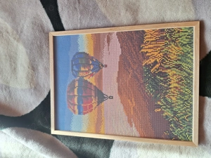 Tablou lucrt manual din diamante