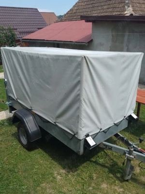 Vand remorca cu un ax si prelata