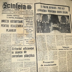 Ziar de colectie - SCÎNTEIA din anul 1966 - imagine 2