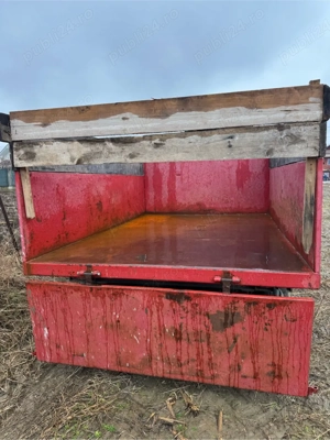 Tractor John Deere 2650 cu remorca si plug - imagine 5