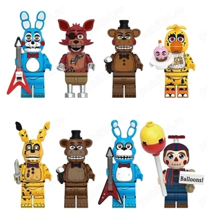 Set 8 Minifigurine tip Lego Five Nights At Freddy's pack6 (FNAF6)