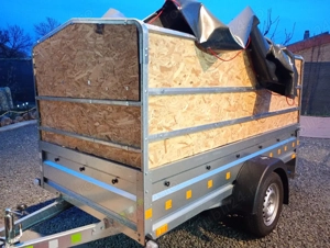 Remorca de 750 kg,de 250/125 cm,NOUĂ ! - imagine 5