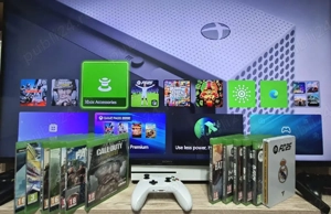 xbox one + 3 manete 16 jocuri 