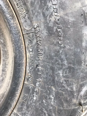 De vânzare jante+cauciucuri 33 12,5 R15 - imagine 5