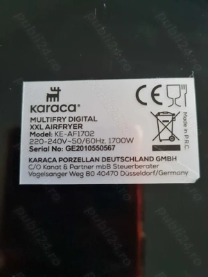 Friteuza cu aer cald Karaca xxl  - imagine 5
