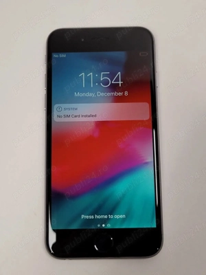Telefon Apple iPhone 6 - 16GB - Black , baterie 87% - Stare foarte buna