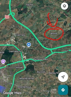 Teren central Ianova   1.493 mp   Asfalt   Între case   Ideal construcție - imagine 2