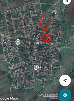 Teren central Ianova   1.493 mp   Asfalt   Între case   Ideal construcție