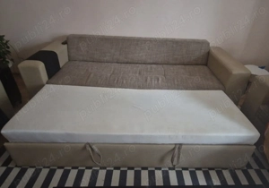 Set Living Premium ELVILA ,canapea extensibilă 2.45m + 2 Fotolii 