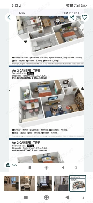 Apartament 2 camere Avangarde Citit Tineretului 17 Roșu Chiajna