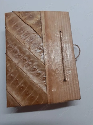 Set sculptura din lemn elefant in elefant cu mini agenda din bambus - imagine 5