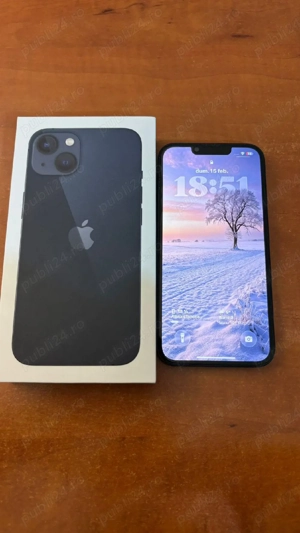  Vând iPhone 13 Midnight, pachet complet.  - imagine 3