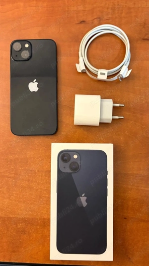  Vând iPhone 13 Midnight, pachet complet.  - imagine 2