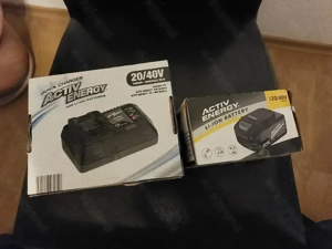 Masina de tuns gazonul FERREX cu baterie 5 Ah - imagine 4