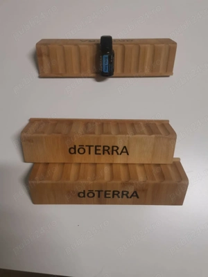 Suport organizator uleiuri esențiale doTERRA bambus 15ml (9 locuri)