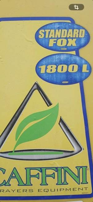 Masina de pulverizat pentru culturi mari CAFFINI Standard FOX 1800 2 - imagine 7