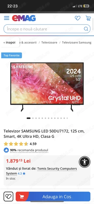 Televizor 125cm 4k ultra bd! - imagine 2