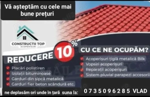 Vopsim și reparăm acoperișuri executăm garduri de la A la Z pentru comenzi sunați  
