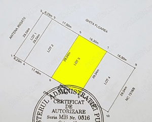 Teren intravilan 531 mp - pentru Casă mare sau Duplex | Deschidere 18,3 m | Comuna Berceni (Ilfov) - imagine 2