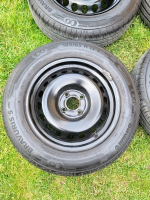 Set 4 jante otel cu anvelope 185/65 R15 - imagine 4