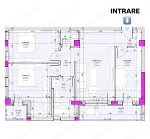 Apartament la cheie cu 3 camere 2 bai 2 balcoane parcare zona Brana - imagine 7