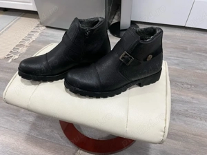 ghete stil pantof din piele imblanite noi la cutie