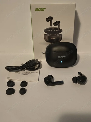 căști Bluetooth True Wireless Acer negre  - imagine 3