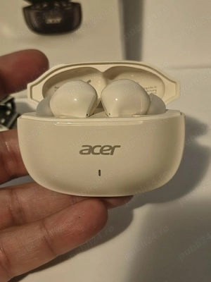 Căști Bluetooth True Wireless Acer creame -beige  - imagine 4