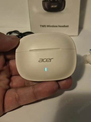 Căști Bluetooth True Wireless Acer creame -beige 