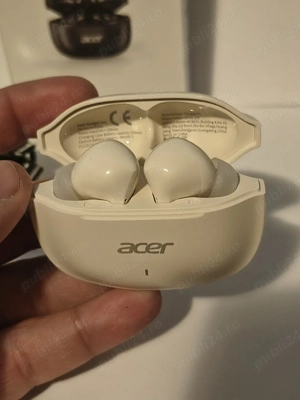 Căști Bluetooth True Wireless Acer creame -beige  - imagine 2