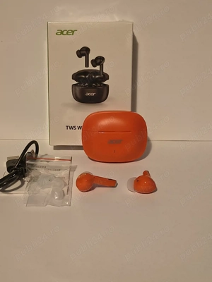 Căști Bluetooth True Wireless Acer Portocalii  - imagine 2