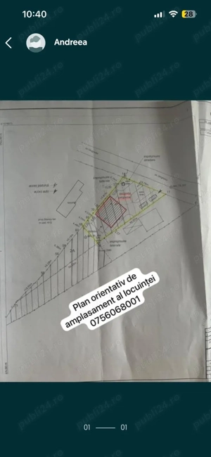 Vând teren intravilan mun. Ploiesti cu o suprafata totală de 1443 mp