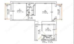Apartament 3 camere, 60 mp, zona Piata Traian 