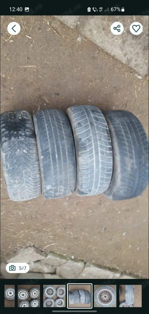 Vind jante aliaj +cauciucuri pe iele ,marca Fiat - imagine 3