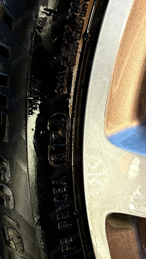 Jante originale Mercedes-Benz R17 + anvelope Kumho 225/55 R17 DOT 5124 (5x112) - imagine 5