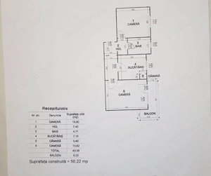 Apartament 2 camere,etaj 1, cu boxa, mobilat si utilat,Precista, zona Carrefour - imagine 13
