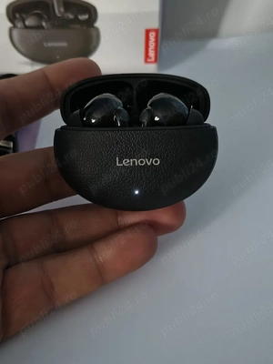 Căști Bluetooth True Wireless Lenovo Skin negre 