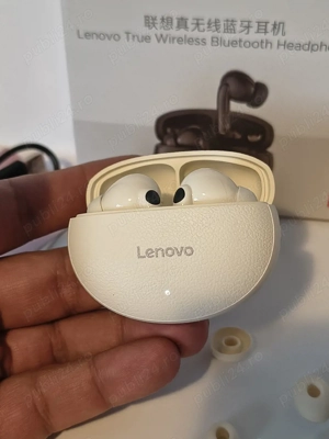Căști Bluetooth True Wireless Lenovo Skin cream beige 