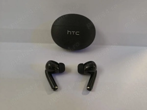 Căști Bluetooth True Wireless HTC Skin Smart AI Translator negre 