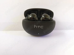 Căști Bluetooth True Wireless HTC Skin Smart AI Translator negre 