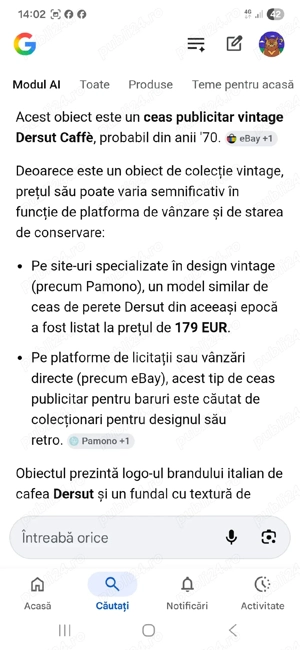 Ceas publicitar anii 70 - imagine 3