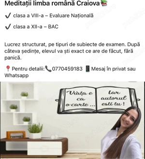 meditatii limba romana craiova 