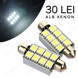 LED Auto T10/w5w, T15/w16w, c5w/c10w P21W H1 H4 H7 far, pozitii, interior, plafoniera, mers inapoi - imagine 4