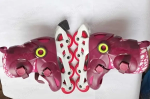 Role copii Oxelo, culoare rosu inchis, fete, marime reglabila 28-31 - imagine 3