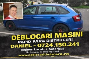 Deblocari Usi Auto Masini Lacatus Timisoara Fara Distrugere