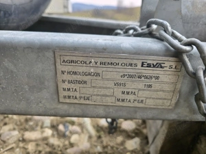 Remorca cu prelata si frana prin inertie Knot - imagine 7