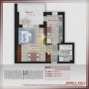 Garsoniera – Titan-Pallady – Metrou – Decom – 48,15 mp – CT - imagine 2