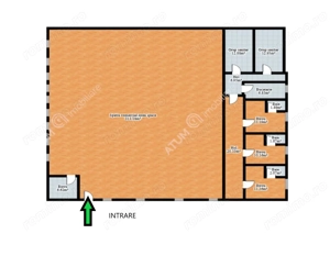 Spatiu comercial de 490 mp la etajul 1 in zona centrala din Sibiu - imagine 2