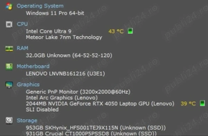 Lenovo Yoga Pro 9 16 inch - 32GB - RTX 4050 - 16IMH9 - imagine 5