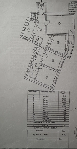 Apartament cu 4 camere, Proprietar, bloc 1977, 85 MP - imagine 10